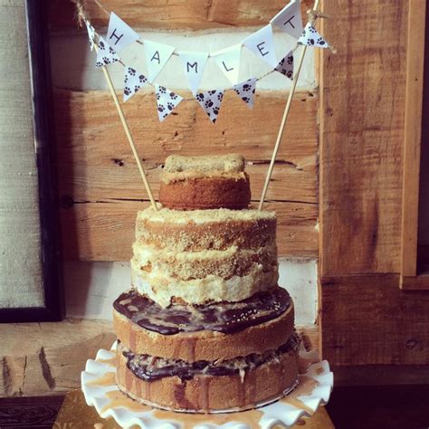 Filled with carrots, cinnamon, nutmeg, and walnuts, carrot cake is a delicious dessert for any frost your carrot cake with fluffy cream cheese icing, then add elegant garnishes like candied carrot curls. Very Rustic looking tiered cake for my dogs birthday - top ...