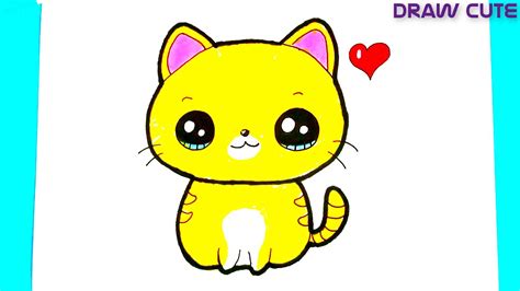 con mèo con đáng yêu hướng dẫn cách vẽ và tô màu đơn giản how to draw a cute cat easy youtube