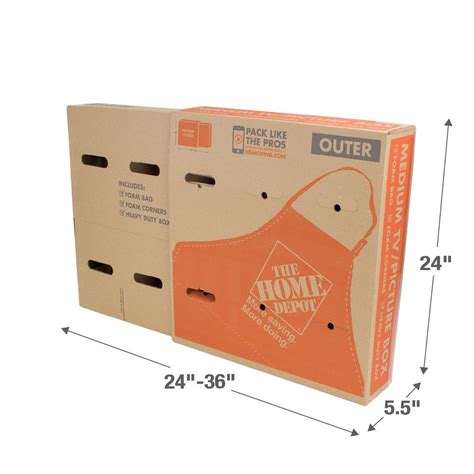 Convenient moving boxes for small, heavy items. The Home Depot Heavy-Duty Medium Adjustable TV and Picture ...