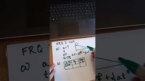 Ap Physics 1 Unit 1 Frq 1 Part 1 Ap Classroom Youtube