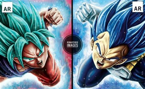 Goku Ssj Blue Kaioken And Vegeta Ssj Blue Evolución Personajes De Goku