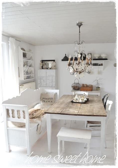 Dining Room Whitewashed Cottage Chippy Shabby Chic French Country