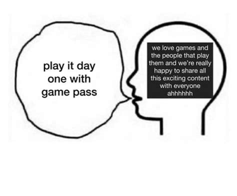 Xbox Game Pass On Twitter What We Say Vs What We Mean