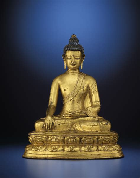 A Tibetan Gilt Bronze Seated Figure Of Buddha Sakyamuni 15th Century Christie S