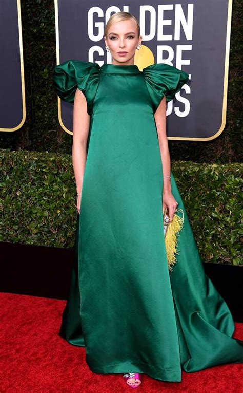 Jodie Comer From Golden Globes 2020 Red Carpet Fashion In Mary