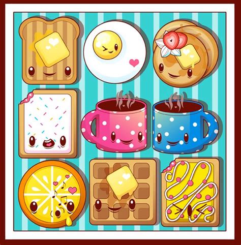 So Many Little Foods With The Cutest Of Faces ©2008 M Winkler Kawaii