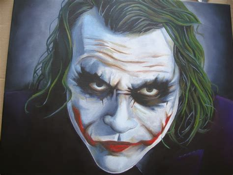 The Joker Oil Painting Part 7 Done