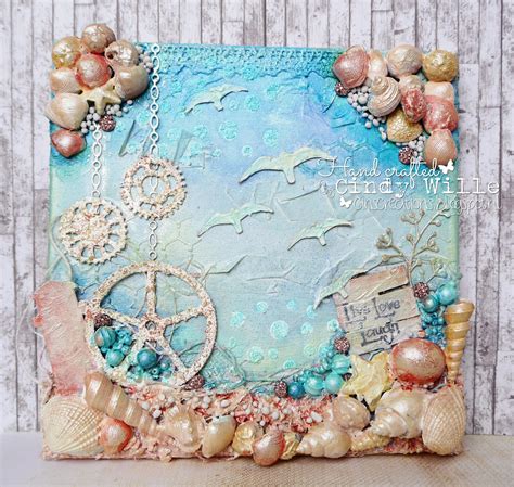 Cins Creations Mixed Media Beach Canvas