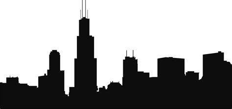 Chicago Skyline Outline Clipart Best