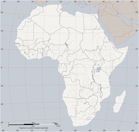 Mapa De Africa Para Imprimir