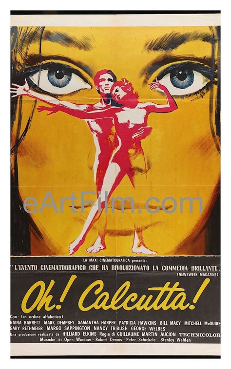 Oh Calcutta X One Panel Two Fogli Italian Bill Macy Old Movie Posters Movie