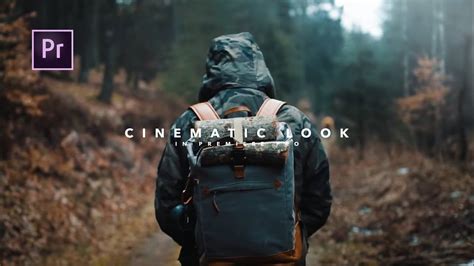 How To Get The Cinematic Look In Premiere Pro Youtube Premiere Pro