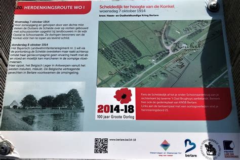 Memorial Route 100 Years Great War Information Board 21 Berlare