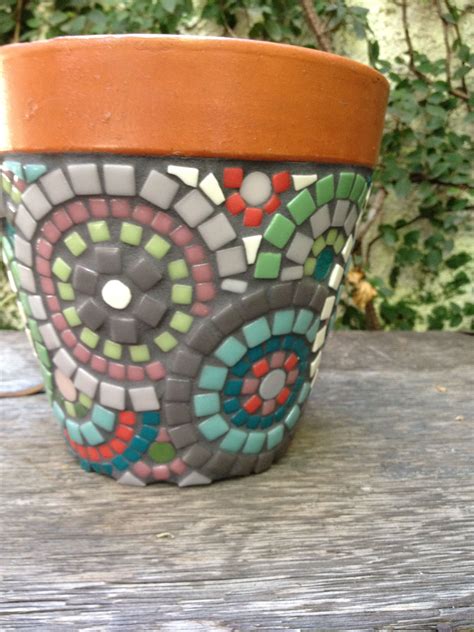 Handmade Mosaic Flower Pot Mosaic Flower Pots Handmade Mosaic