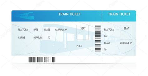 Blank Train Ticket Template 4 Professional Templates Ticket