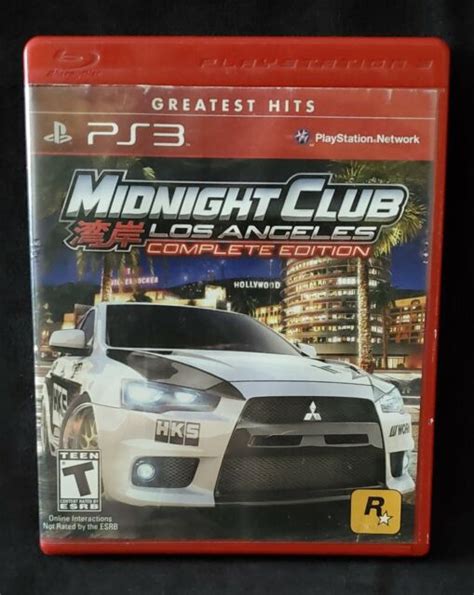 Midnight Club Los Angeles Complete Edition Sony Playstation 3 Ps3