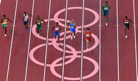 with the specter of usain bolt gone the men s 100m final is wide open