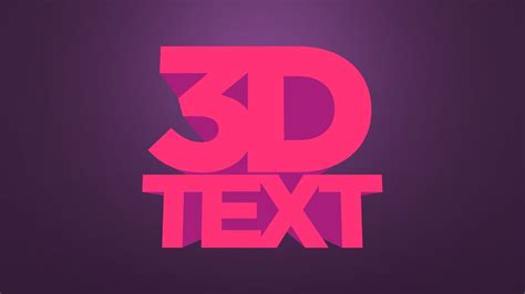 Create A 3d Text Effect Illustrator Tutorial Youtube