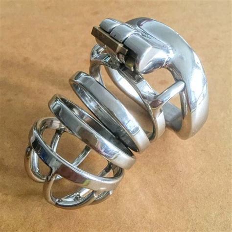 BDSM Metal Cock Cage Stainless Steel Male Chastity Device Penis Lock
