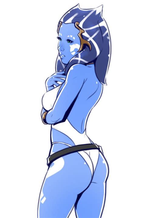 Rule 34 Ass Back Belt Bioware Blue Hair Blue Skin Blue Twilek