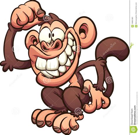 Cartoon Monkey Vector Illustration 38104090