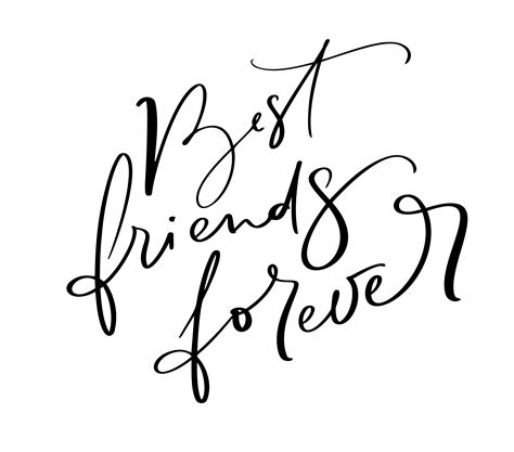 best friends forever hand lettering quote bff vector image hot sex picture