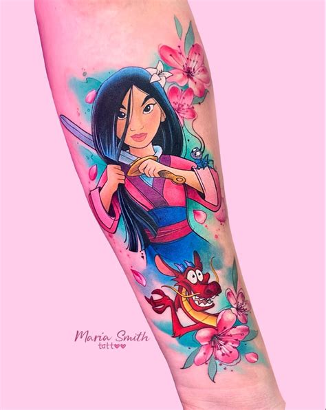 Tatuaje Mulan Disney Tattoo Mulan Disney Disney Princess Disney Tattoos Mares Carolina Haha