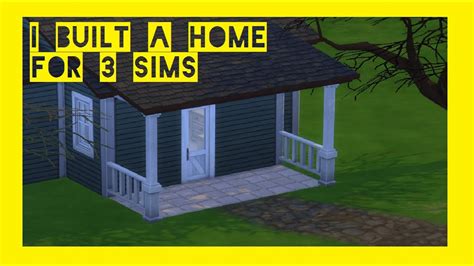 I Built A 3 Sim Homethe Sims 4 Speedbuild Youtube