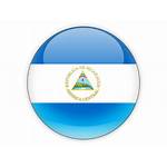 Nicaragua Icon Round Flag Commercial Non