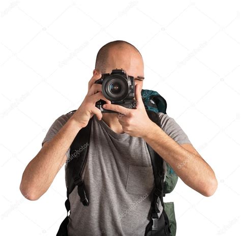 Guy Taking Photos Stock Photo By ©alphaspirit 71388839