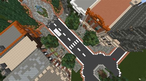 A Street Full Of Townhouses Birchwood Minecraft Map