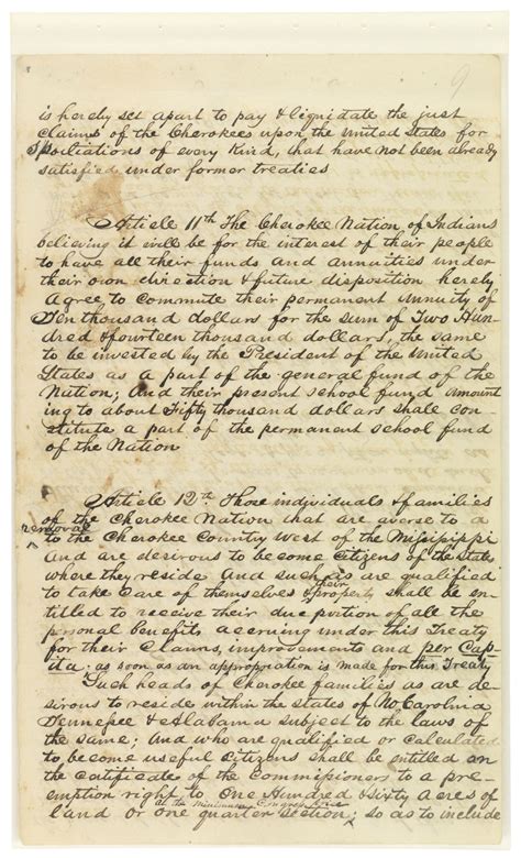 Treaty Of New Echota Docsteach Native American Sheet