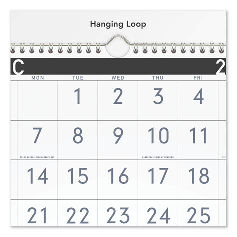 At A Glance® Contemporary Three Monthly Reference Wall Calendar 12 X
