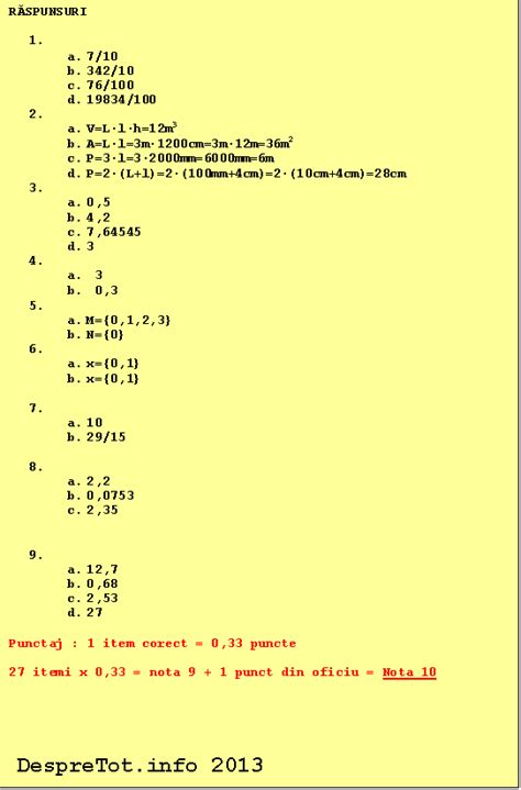 Teza Matematica Clasa 5 Sem 2 Varianta 3 3 D