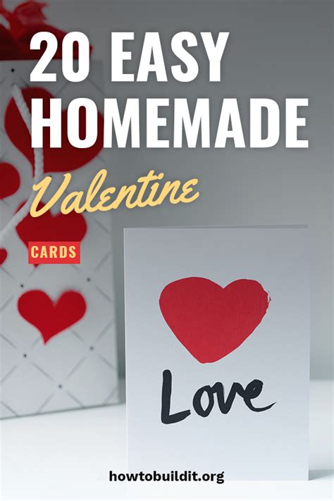 20 easy homemade valentine cards how to build it