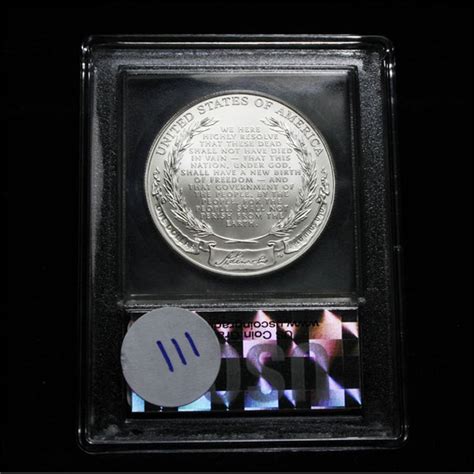2009 P Abraham Lincoln Commemorative Silver Dollar Graded Ms70
