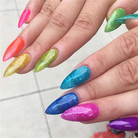 43 Pretty Ways To Wear Rainbow Nails This Summer Stayglam Eu