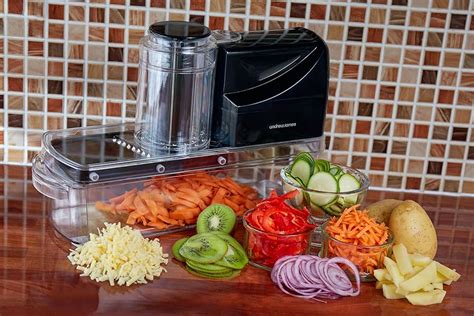Andrew James Electric Mandoline Fruit And Vegetable Slicer With 3