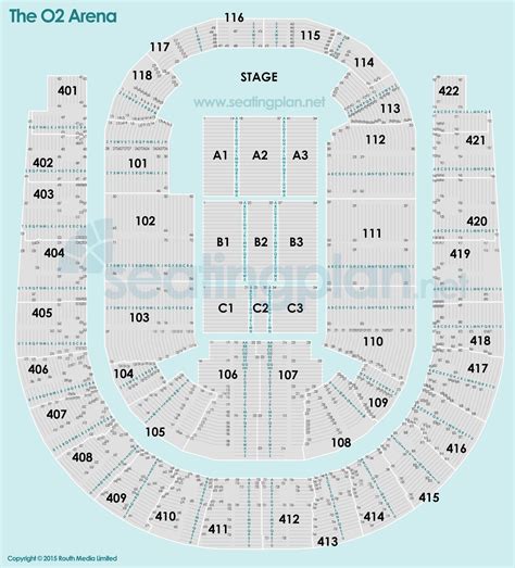 O2 Stadium Seating Plan