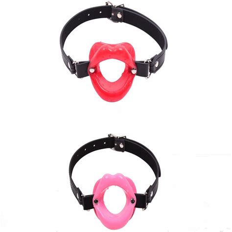 New Sex Toys For Women Erotic Toy Fetish Leather Rubber Lips O Ring
