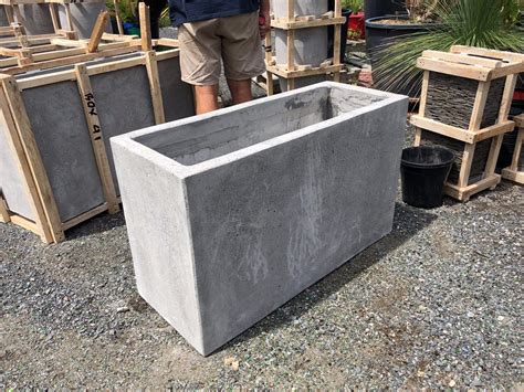 Planter Box Concrete Smooth Finish Bamboo South Coast