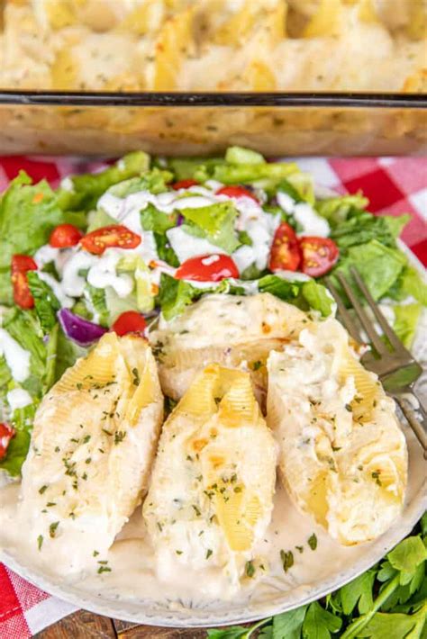 Million Dollar Chicken Alfredo Stuffed Shells Plain Chicken