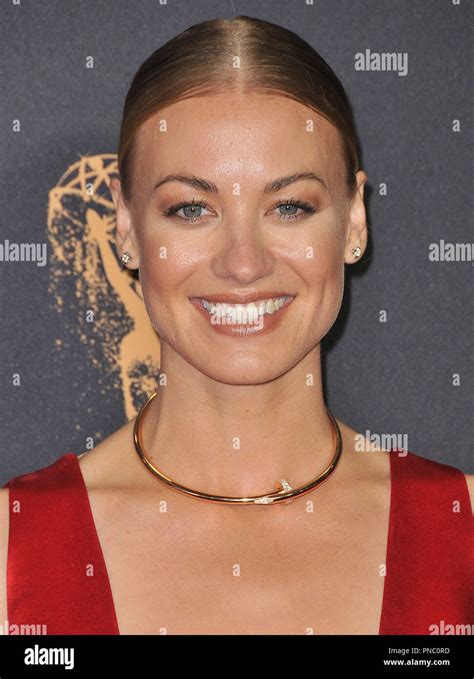 Yvonne Strahovski At The 69th Annual Primetime Emmy Awards Held At The