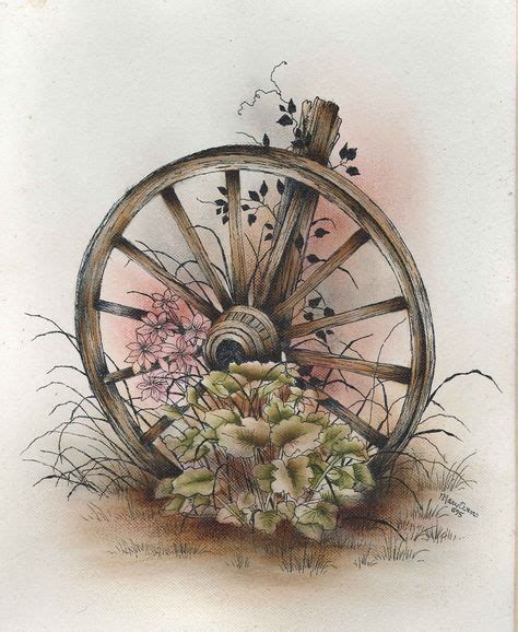 Pen And Ink Patterns Pattern Packets Old Wagon Wheel Vignette