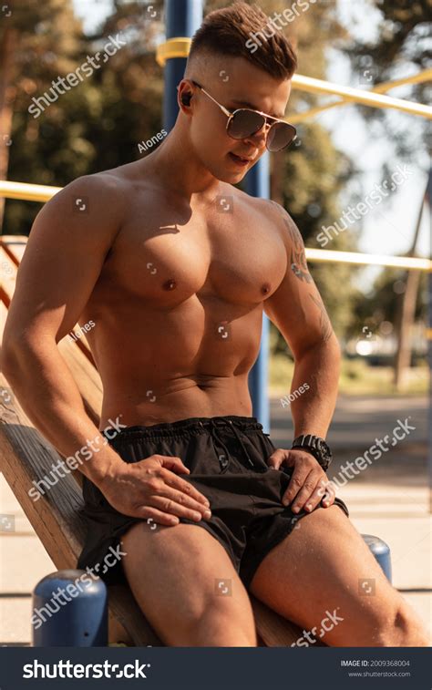 Handsome Bodybuilder Man Muscular Naked Body Stock Photo Shutterstock