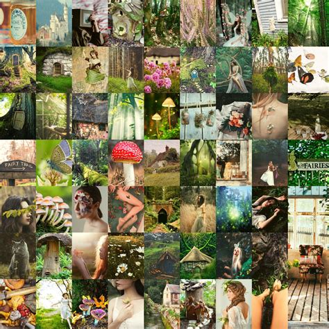 Cottagecorefairycore Aesthetic Photo Wall Collage Kit 60pcs Etsy