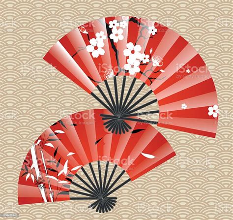 Japanese Fan Stock Illustration - Download Image Now - iStock