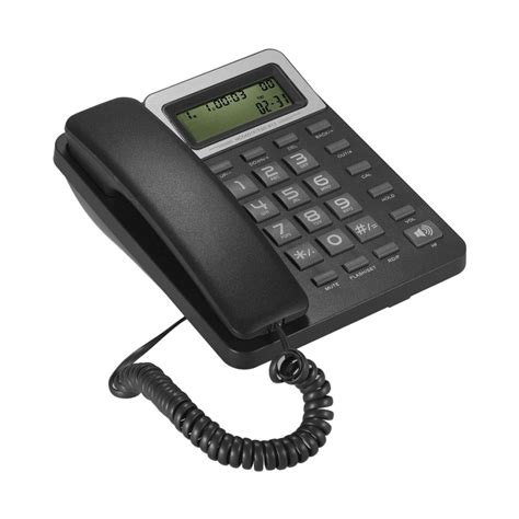 Desktop Corded Landline Phone Fixed Telephone With Lcd Display Mute