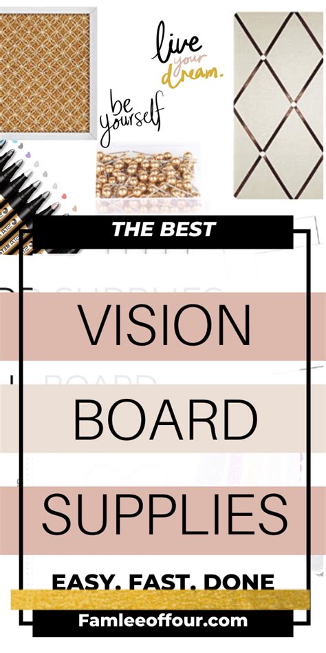 Vision Board Supplies You Need To Make Beautiful Board In 2020
