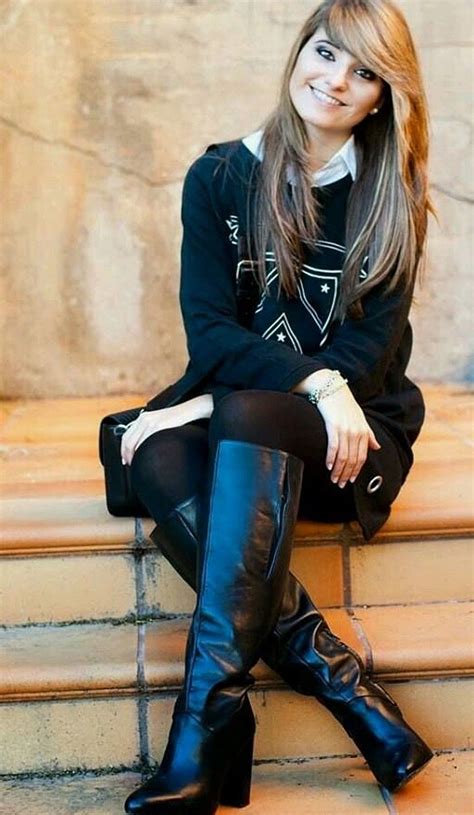 pin by andy peake on boots knee boots outfit womens high boots black leather boots